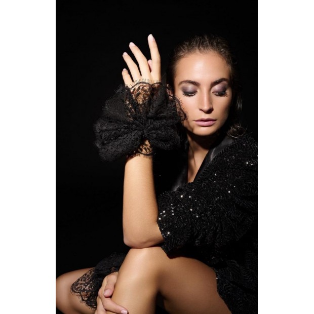 CATHERINE OSTI nėrinių rankogaliai Deborah Black CATHERINE OSTI nėrinių rankogaliai Deborah Black